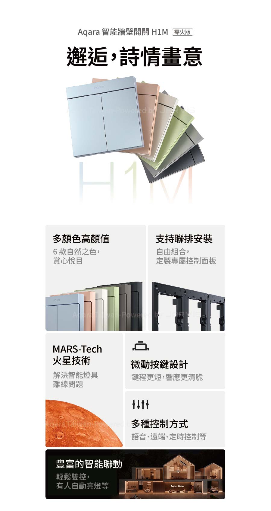 Aqara H1M 智能牆壁開關